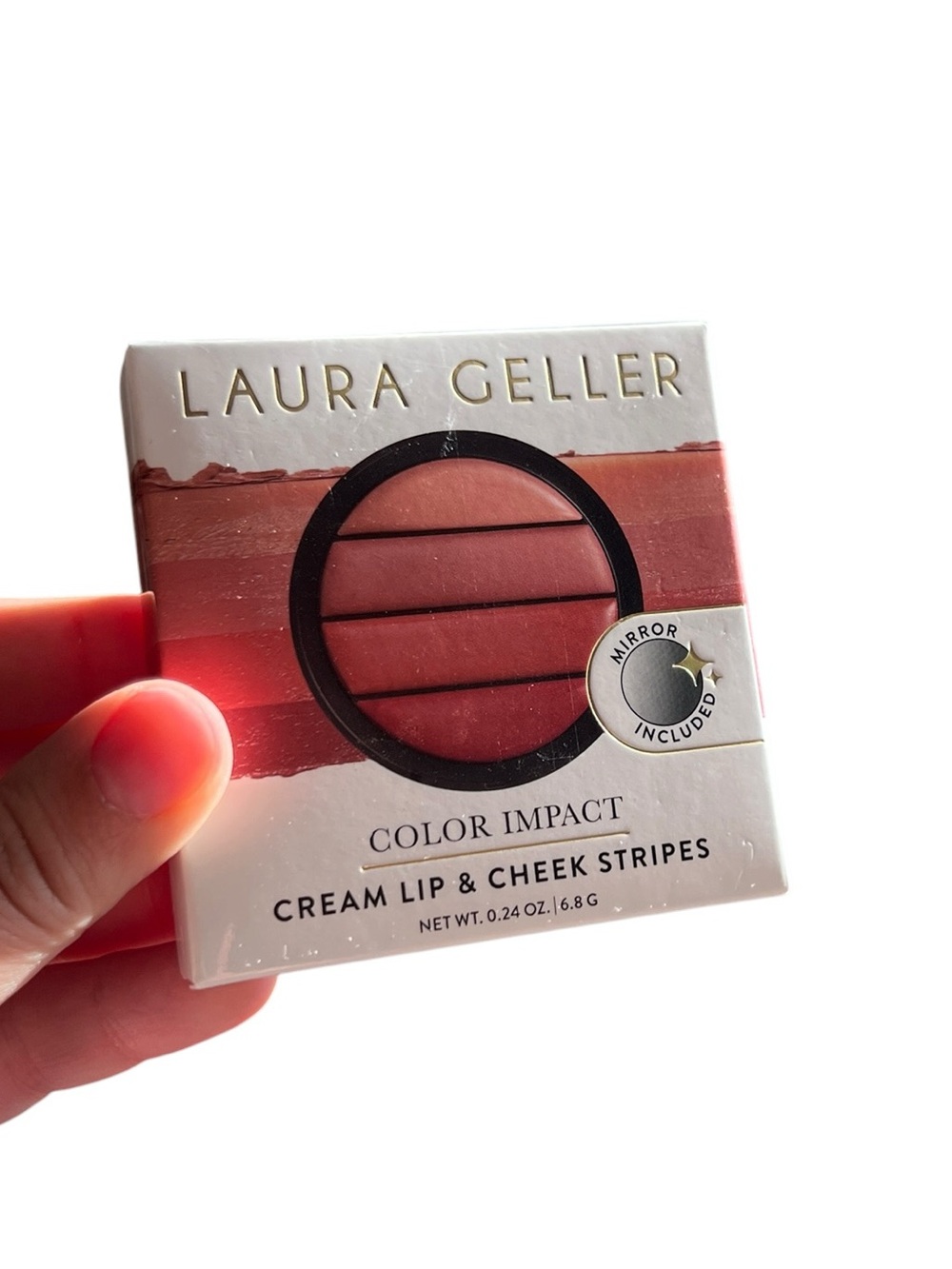 NIB Laura Geller Color Impact Cream Lip & Cheek Stripes Bare Essentials - Picture 2 of 3